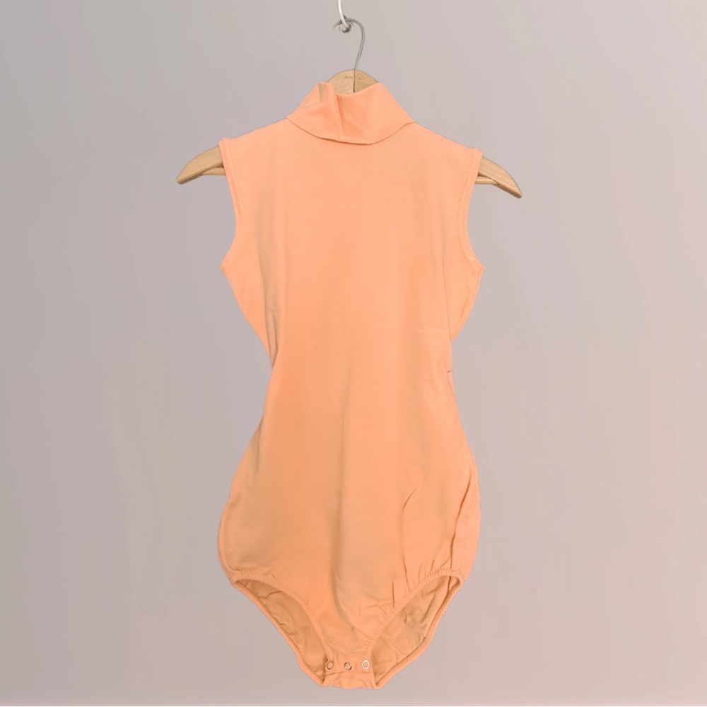 VINTAGE Peach Turtleneck Bodysuit